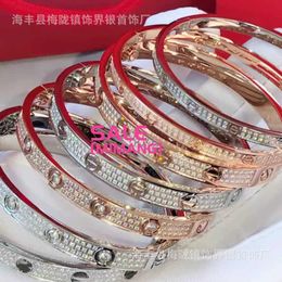 Designer Cartres Bangle Kajia Mantian Star Bracelet Wide Edition Narrow Twelve Group Diamonds No Senior Designer Casual Qixi Gift Thread 8TVY