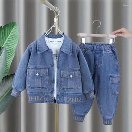Clothing Sets Kids Boys Set Spring And Autumn Children's Casual Jacket Jeans Two Piece Girl Baby Korean Version