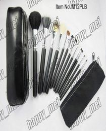 Factory Direct DHL New Makeup Brushes 12 Pieces Brush SetsLeather PouchWith Numbered8882714303