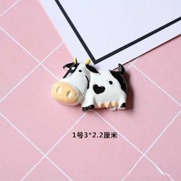 3PCSFridge Magnets 5Pcs Cute Cow Resin Refrigerator Magnets Home Decoration Kawaii Magnets