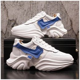 Casual Shoes Men's Platform White Sneakers 2024 Winter Fashion Men Chunky Trainers Street Style Male Footwear Tenis Masculino