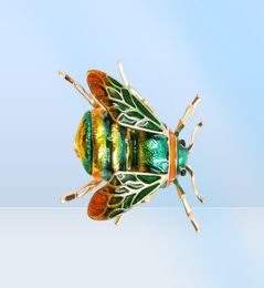 CINDY XIANG Unisex Colourful Insect Brooches Cute Bee Brooch Pin Gold Colour Enamel Jewellery Fashion Dress Accessories High Qulity2763383807