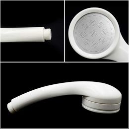 Bathroom Shower Heads ABS Plastic Single Function Eco Friendly White Small Round High Pressure Water Saving Bathroom Accessories Handheld Shower Head