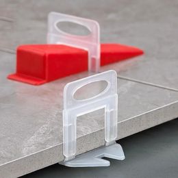 100pcs Ceramic Tile Leveling System Clips Spacers Straps Kit Set For Tile Laying Floor Wall Construction Tools Building