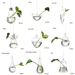 Vases Plant Hydroponics Hanging Ball Pot Party Vase Wedding Home Terrarium Flower Garden Decoration Container Glass Creative