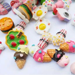 3PCSFridge Magnets 10pcs Simulation Food Snacks Magnet Refrigerator Magnets Practical Decorative Paste Resin Jewelry Accessories