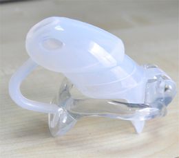 Sex Shop Silicone Cock Ring Belt Male Cage Device Penis Ring With Fixed Resin Ring Adult Penis Sleeve Sex Toys For Men2077996