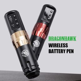 Dragonhawk Fold 2 Wireless Tattoo Pen Machine Adjustable Strokes Gun 1500mAh Battery WQP-072