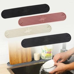 Table Mats 1Pc Food-grade Silicone Mat Flexible Drain Sink Countertop Protection Pad Anti-slip Dish Drying Cushion For Kitchen