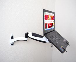 Wall Mount Laptop Holder Gas Spring Arm Aluminum Alloy Full Motion 1015 inch Laptop Mount Stand Lapdesk7065829