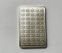 10 Pcs Non magnetic Royal CA Art Sivler Plated Bars 50 x 28 Mm 1 OZ Coin Decoration Bar With Different Laser Serial Number6337395