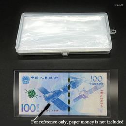 Storage Bags 100pcs Banknotes Holder Paper Money Bag Box Pocards PVC Page Collection Case Transparent Organizer