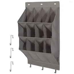 Storage Bags 12/24Grids Hanging Bag Over The Door Large Pocket Shoe Rack Organiser Space Save Wall Mounted Sundries