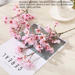 Decorative Flowers Artificial Flower Branch Home Wedding Centrepieces Decoration Pink