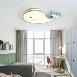 Ceiling Lights Nordic Modern Whale Lamp For Children's Bedroom Nursery Kitchen El LED Entrance Luxury Art Decor Lighting Fixture