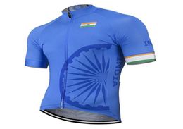 New Summer Blue 2020 Cycling Jersey Customized India Bike Road Mountain Race Tops Cycling Wear Breathable4660785