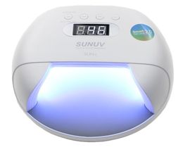 Original SUNUV SUN7 Nail Lamp 48W UV LED Double Light Source Nail Dryer Machine with Smart Timer Memory and Sensor Power Storage8771147