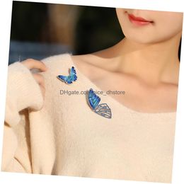 Pins Brooches Alloy Brooch Cartoon For Birthday Gift Wedding Elegant Wings Boutonniere Hat Clothes Badge Insect Breastpin Lapel Acce Otjud