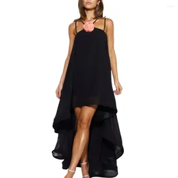 Casual Dresses Summer Women Spaghetti Strap Sleeveless Flowy Party Dress Aesthetics A-Line Streetwear