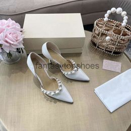 JC Jimmynessity Choo Leather high quality Women shoes Genuine Sandals Pointed-toe Female High-heeled Buckle Pearl Party Shoes Brand F3PV