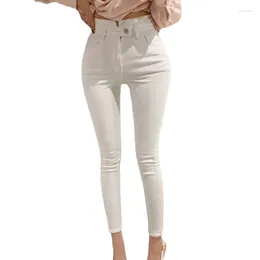Women's Jeans 2024 Brand Women Fashion Trousers High Waist Chic Skinny Pencil Ankle-length White Sexy Pants Outfits