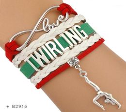 Infinity Love Twirling Majorette Batons Gift for Twirlers Ballerina Ballet Dancers Bracelets for Women18915878