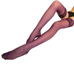 4 Colours Sexy Womens Sheer Lace Top Thigh High Sexy Lingerie Stockings High Quality6216667