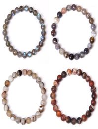 Natural Stone Bracelets Bracelet Women Men Stone Mala Beads Charms Meditation Ethnic Labradorite Agates Jewellery Gem Gift11480494