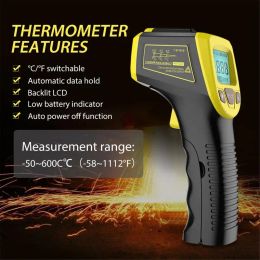 Gauges Infrared Thermometer Safe Digital Temperature Tester Body Temperature Fever Digital Measure Tool With Backlit LCD For Baby Adult
