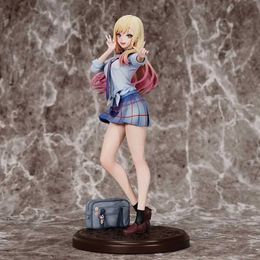 Action Toy Figures 28cm Kitagawa Marin My Dress-up Darling Anime Figurine Action Figure Toys Doll Gift With Box Ornament Birthday Gift T240506