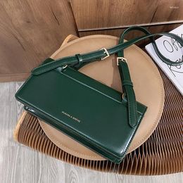 Shoulder Bags Women's Designer Small PU Leather Crossbody Bag Women 2024 Trend Handbags Travel Trending Hand Green