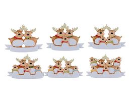 2022 NEW Christmas Tree Pendant Decoration Resin Snowman Xmas Elk DIY Home Decoration for kids Gifts DHLa339959814