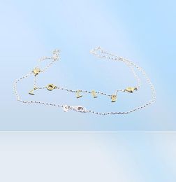 New 925 Sterling Silver Necklace Shine Loved Script Collier Necklace For Women Wedding Gift Europe DIY Jewelry5676810