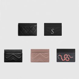 2021 Designer Credit ID Card Holder Purse Luxury Slim Sheepskin Leather Wallet Money Bags Big Plaid Cardholder Case for Men Women Fashi 2786