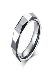 55mm Wedding Band for Men Women Tungsten Carbide Ring Engagement Ring Comfort Fit Faceted Edges Size 796400333