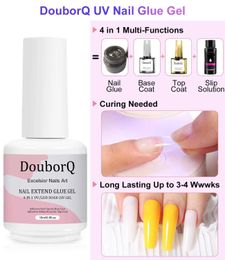 Nail Gel 15ML nail glue super strong 4 in 1 gel for false nails and pressing sliding solution Q240507