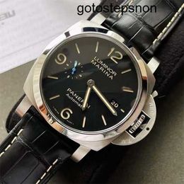 Brand Handgelenk Uhr Panerai Luminor -Serie Mechanical Swiss Watch Calendar zeigt die 44 -mm -Automatikmaschinen von Herren -Uhren maschinell pam01312