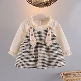 Girl Dresses Baby's Autumn Dress Girl's 1-3 Year Old 2 Child's Cotton Fashionable Princess Korean Version
