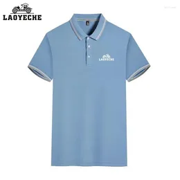 Men's Polos Embroidery Laoyeche Polo Summer Shirt Men High Quality Short Sleeve Top Business Casual Polo-shirt For