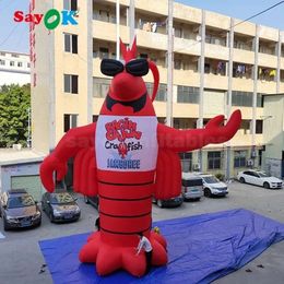 wholesale -Giant Inflatable Lobster Decorations Lobster Shrimp Model Advertising Restaurant Hotel Holiday Promotion