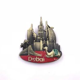 3PCSFridge Magnets World Souvenir Refrigerator Sticker Dubai America Austria Vienna Venice British Metal Magnet Refrigerator Bottle Opener