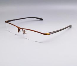 nice Business style frameless men039s glasses Titanium alloy high quality work eyeglasses P8219 cool designer Men eyeglass with7751128