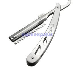 Professional Folding Barber Razors Hairdressing Stainless Steel Straight Cut Throat Shaving Removal Shaving Knife Razor1761937