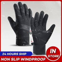 Cycling Gloves Winter Motorcycle Outdoor Windproof Cloves Waterproof Sports Riding Ski Warm Bike