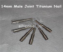 1 Pcs Titanium Nails Tools 10mm 14mm 19mm Inverted Nail Grade 2 Ti Tip For Glass Nectar Collector7635312