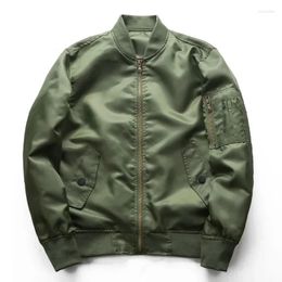 Men's Jackets Casual Bomber Jacket Men Windproof Baseball Warm Spring Military Flight Suit Thin Plus Size Male Green Short Coat Boys