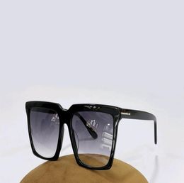 Square Oversized Sunglasses Black Grey Gradient Mask Sunglasses for Women UV Eyewear Summer with Box5438027