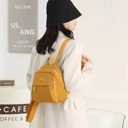 School Bags Mini Backpacks For Women 2024 Trend Female Waterproof Nylon Schoolbag Fashion Cute Teen Girl Student Bag Travel Storage