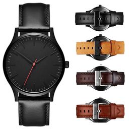 Famous Luxury Mens Watch 40mm Quality Sport Men Watches Rose Gold Leather Man Fashion Dress Quartz Wristwatches7525975