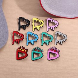 Brooches Baseball Cap Decorative Brooch Pin Creative Hollow Fluid Trendy Backpack Hat Metal Lapel Badge Jewelry Gift For Friend